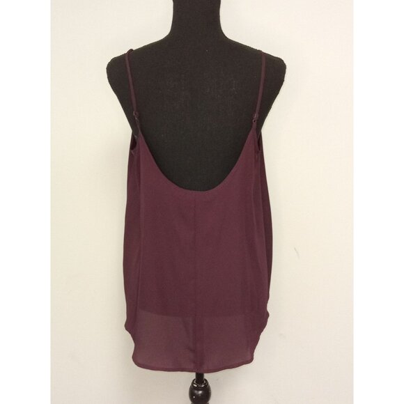 Apt. 9 Purple Sheer Tank Top Size Medium - Picture 3 of 7